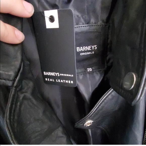 Barney’s leather moto jacket NWT - Picture 2 of 4